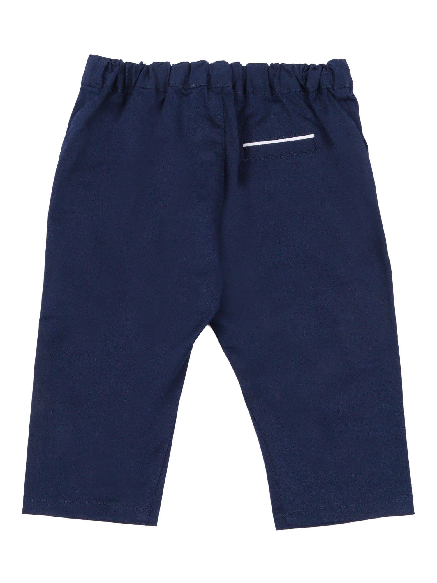 Pantalone Blue Cotton Elastane Pant