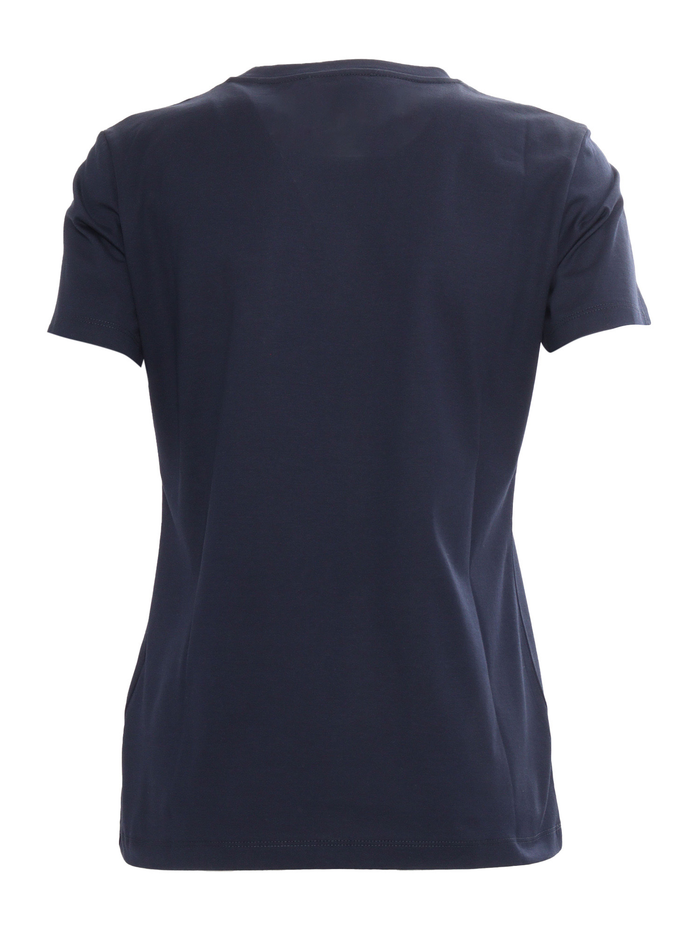 T-Shirt Blue Cotton Short Sleeves
