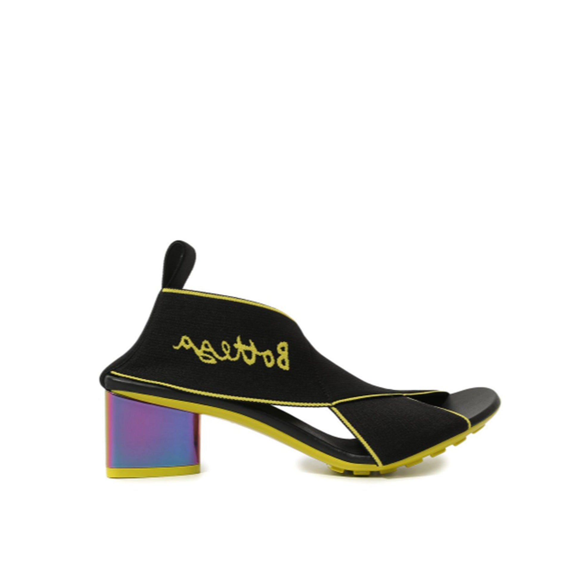 Flex Sandals Black Fabric