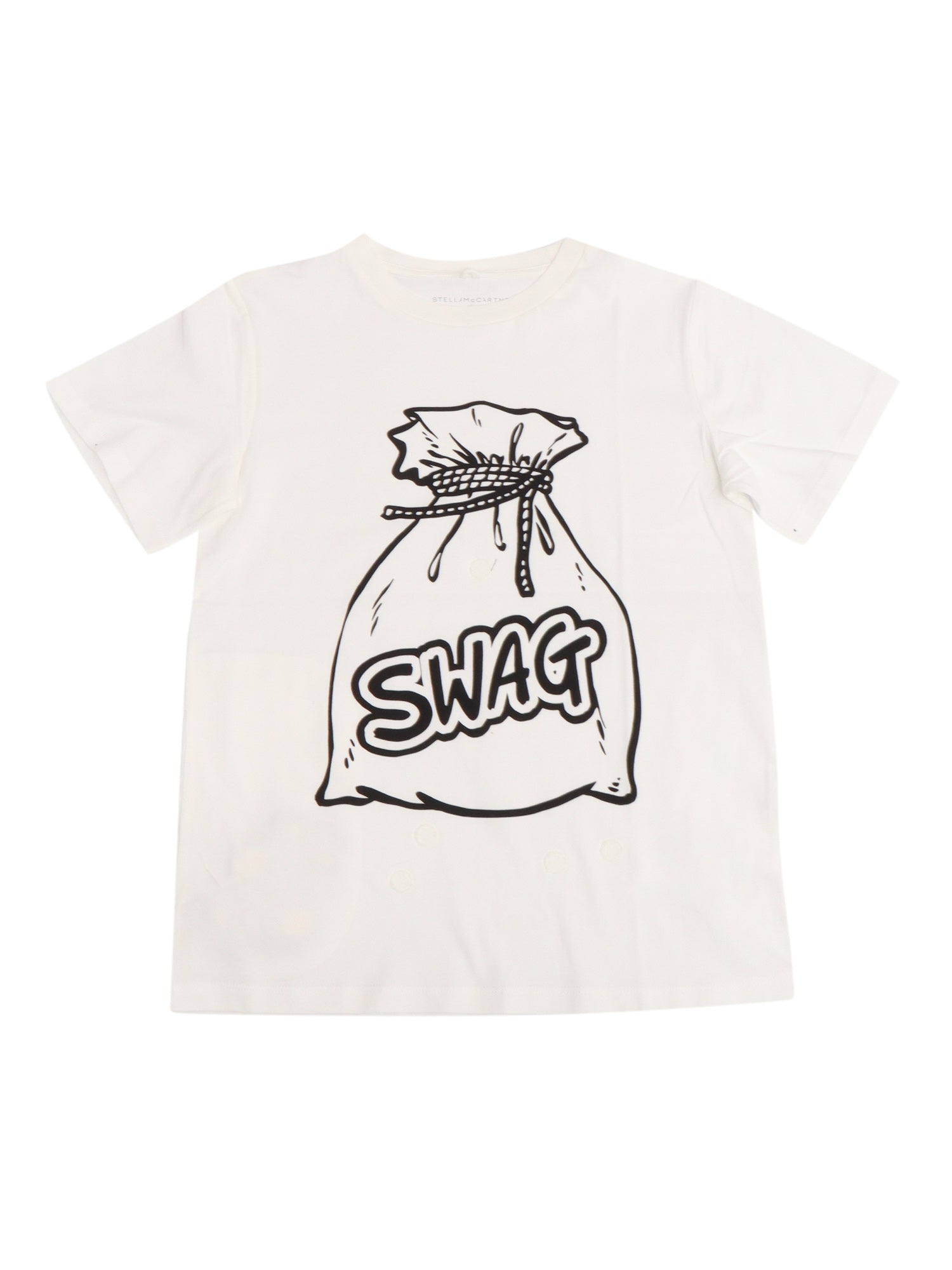 T-SHIRT-TOP White Cotton Short Sleeves T-shirt