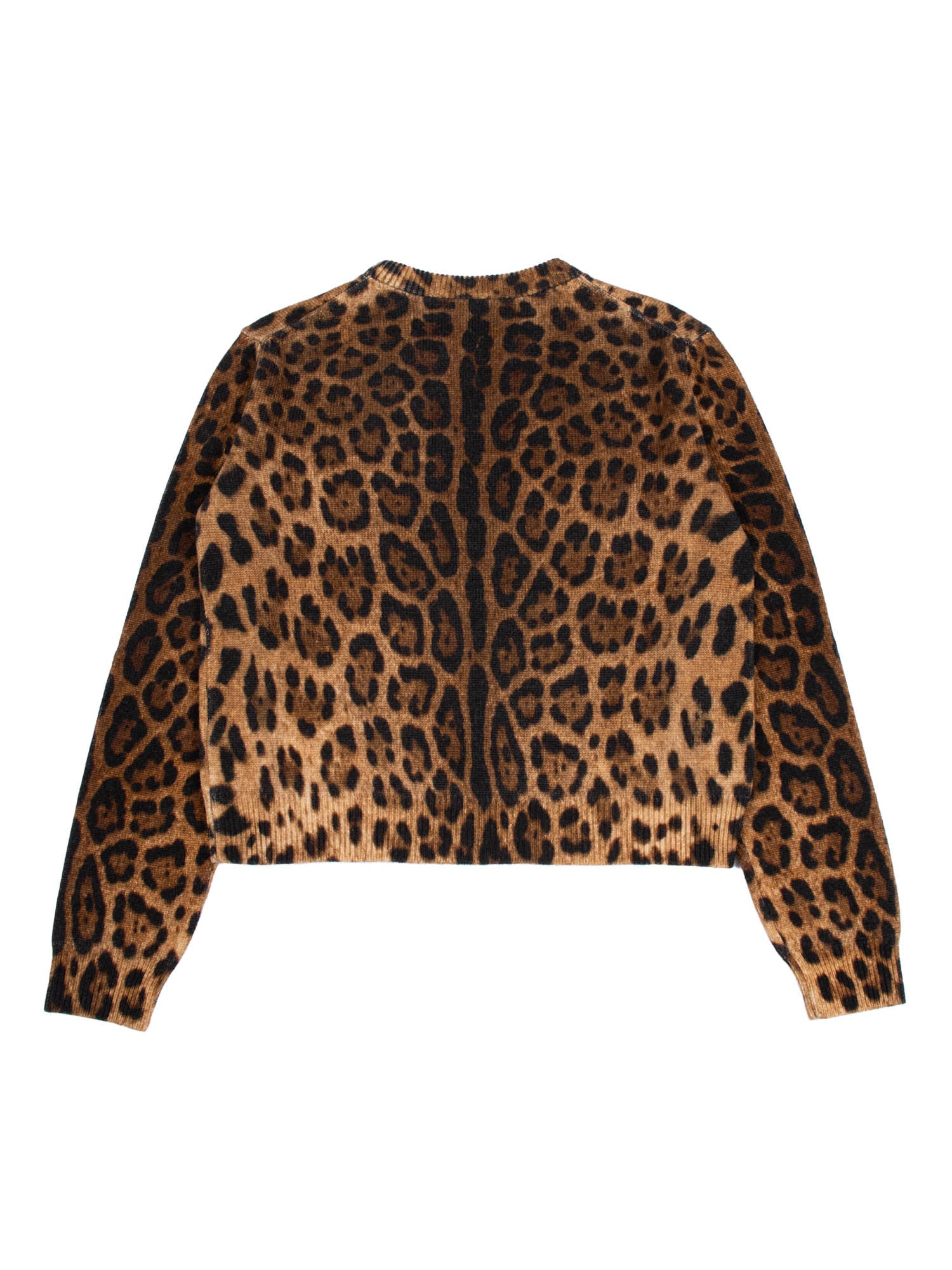Crewneck Pullover Brown Virgin Wool