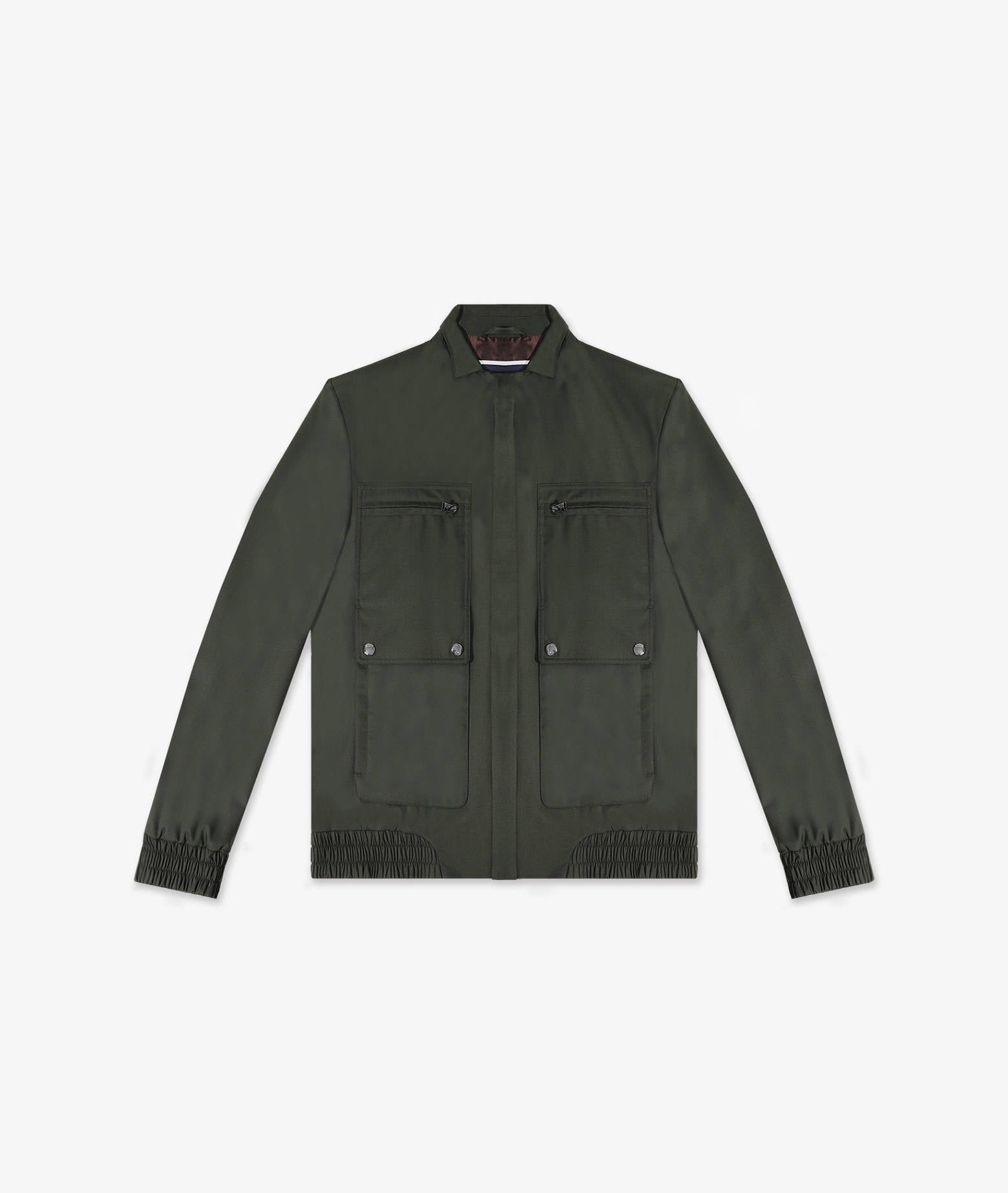 Wool Jacket Croker Olive Sportwear Blouson