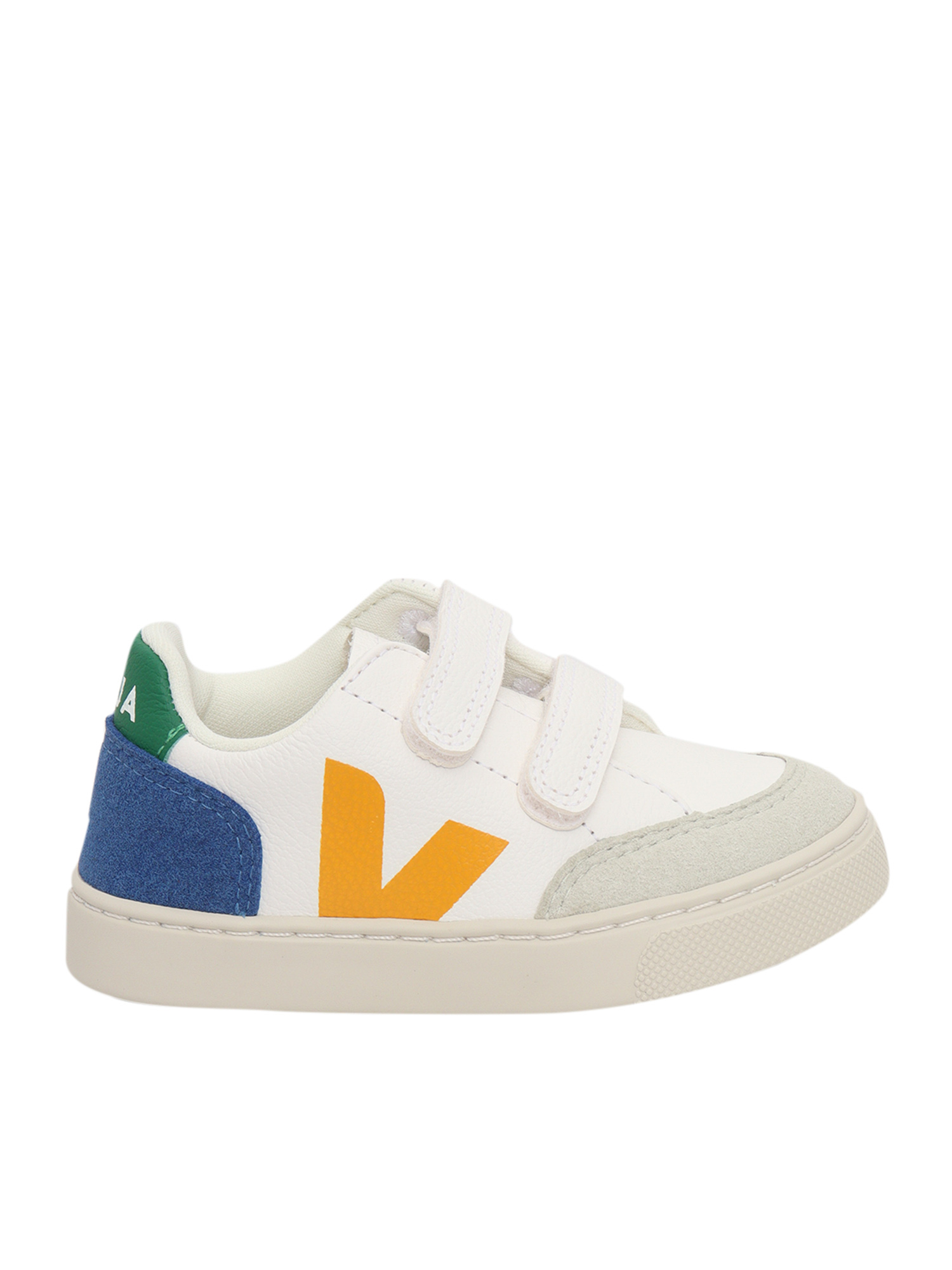 SMALL V-12 CF EX-WHI_MULT-INDIGO SNEAKERS White Kid