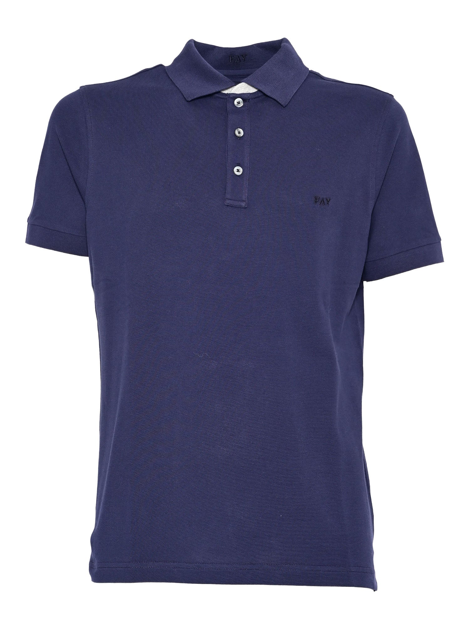 PIQUET POLO Blue Cotton Elastane Shirt