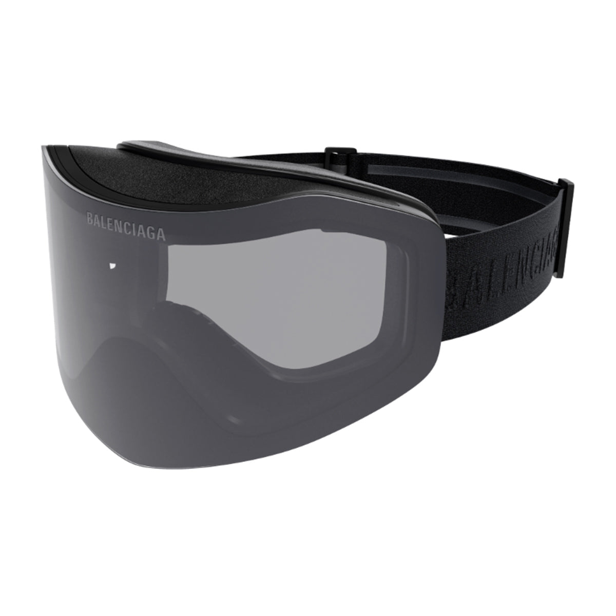 Balenciaga BB0379S Linea Extreme Ski Mask 001 Black Smoke Nero Nylon Injected Occhiali Da Sole