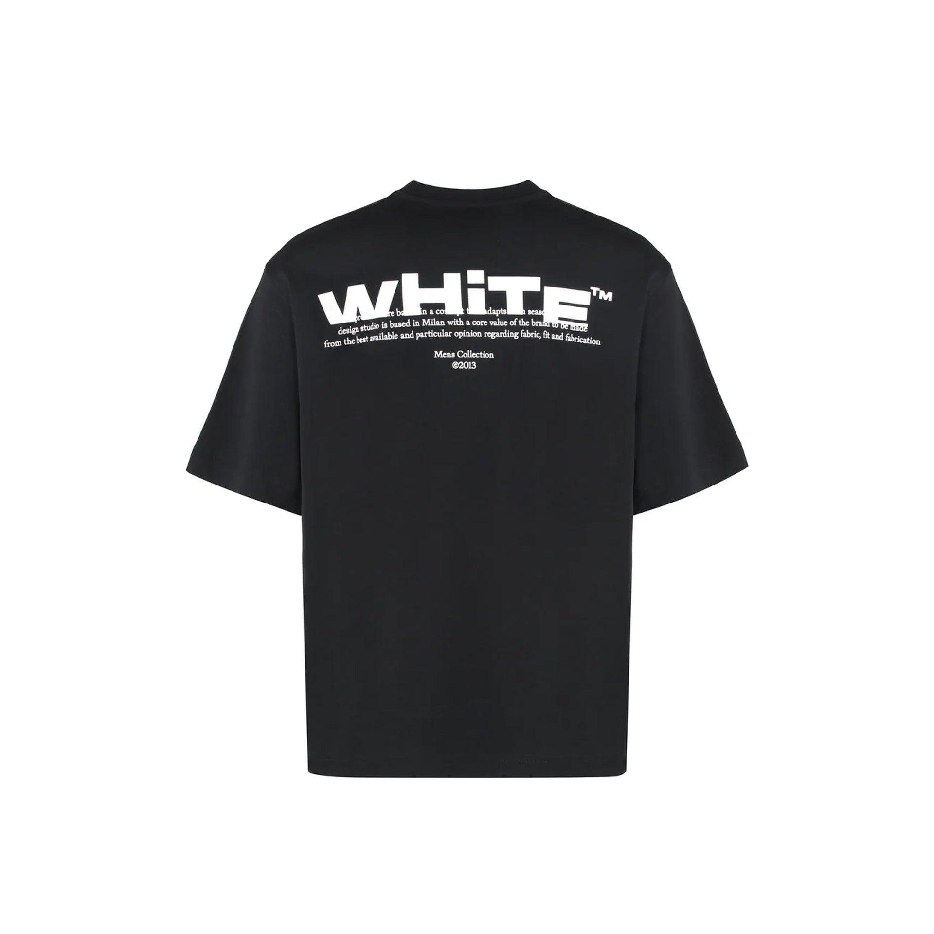 Off-White Logo T-Shirt Black Cotton