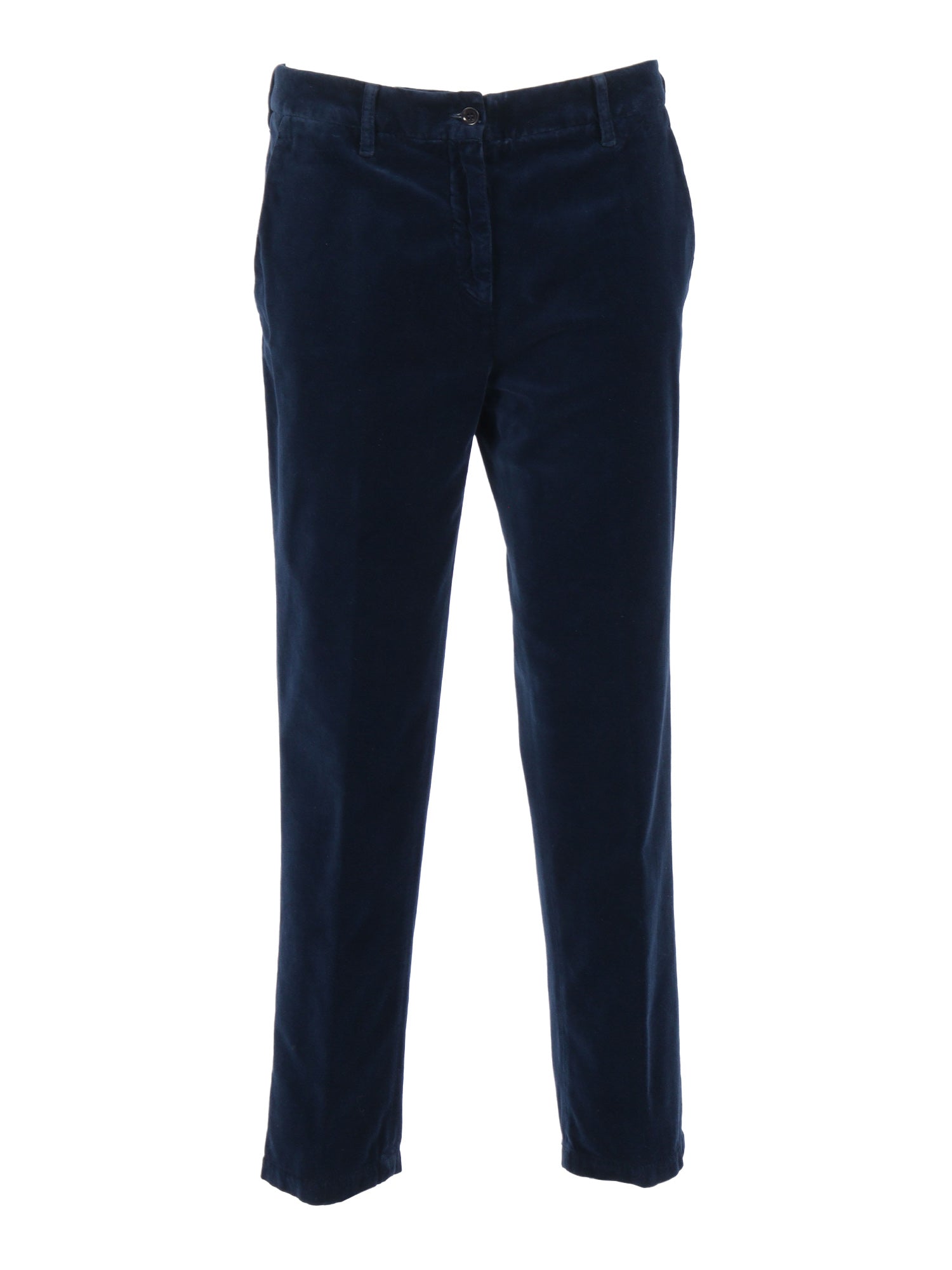 Woman Pants Blue Cotton
