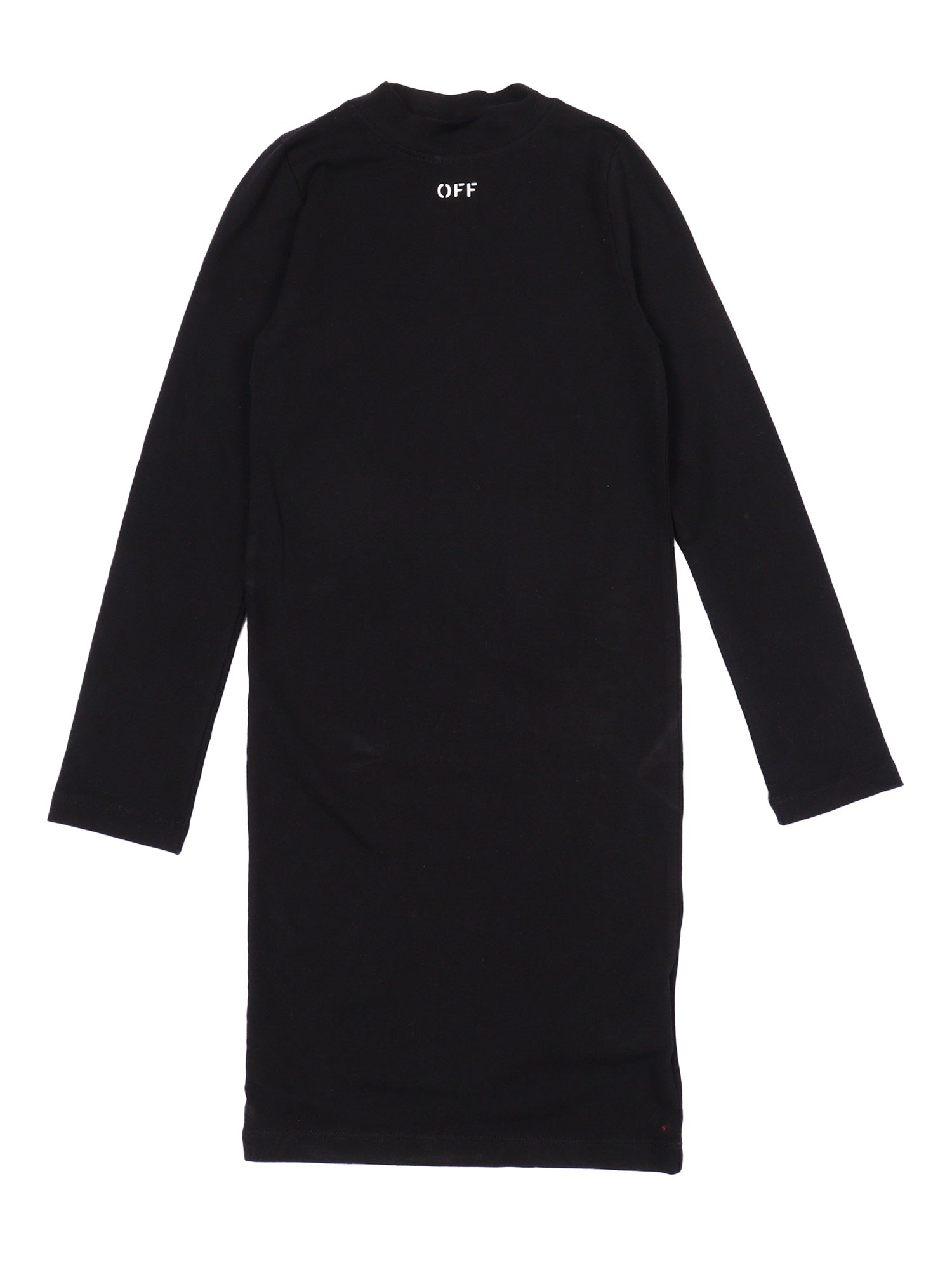Off Stamp 2nd Skin Dress Black - White Elastane Cotton