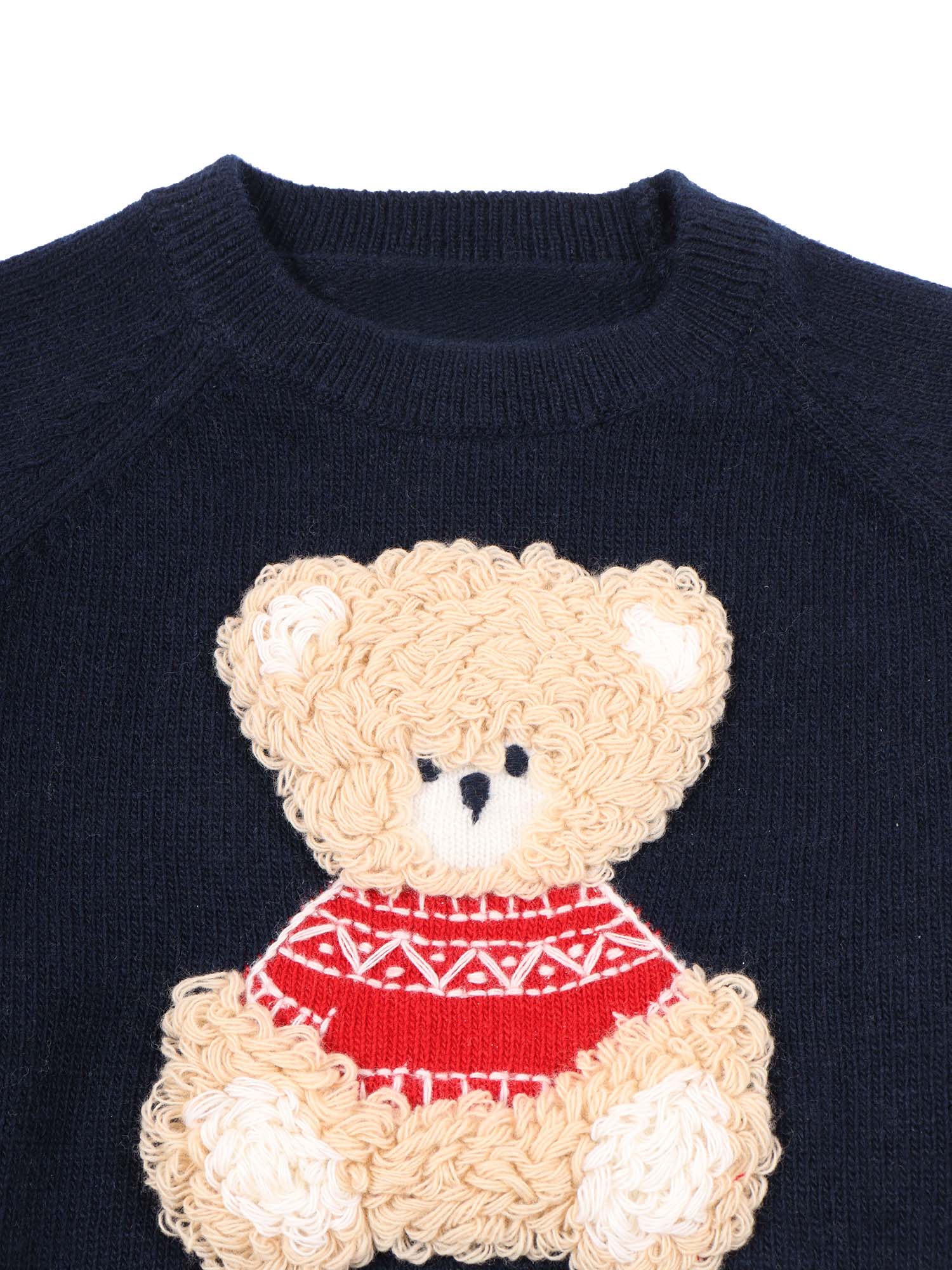 Sweater Blue Wool Crewneck