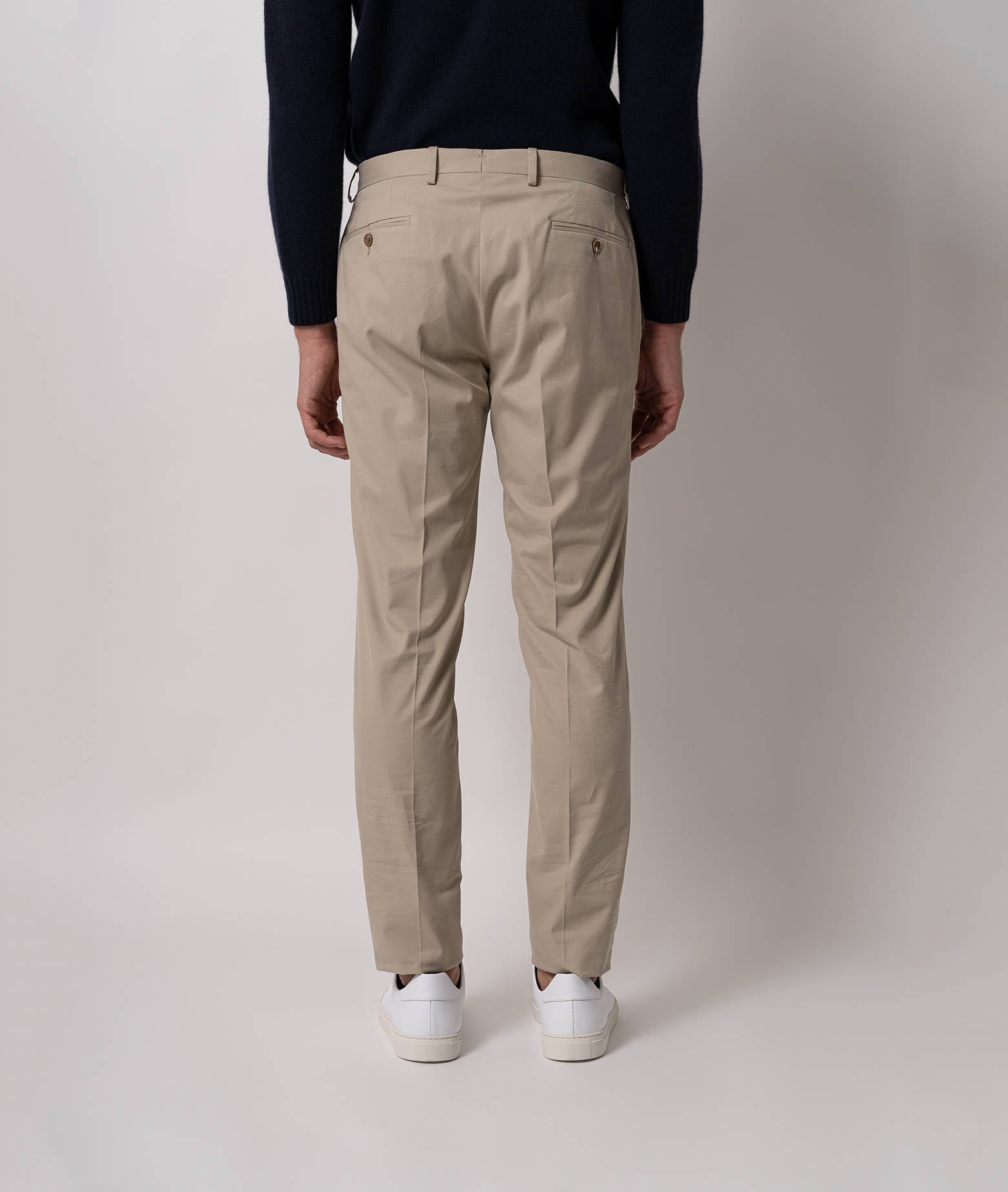 Cotton Chino Gstaad Beige Sportswear Trousers