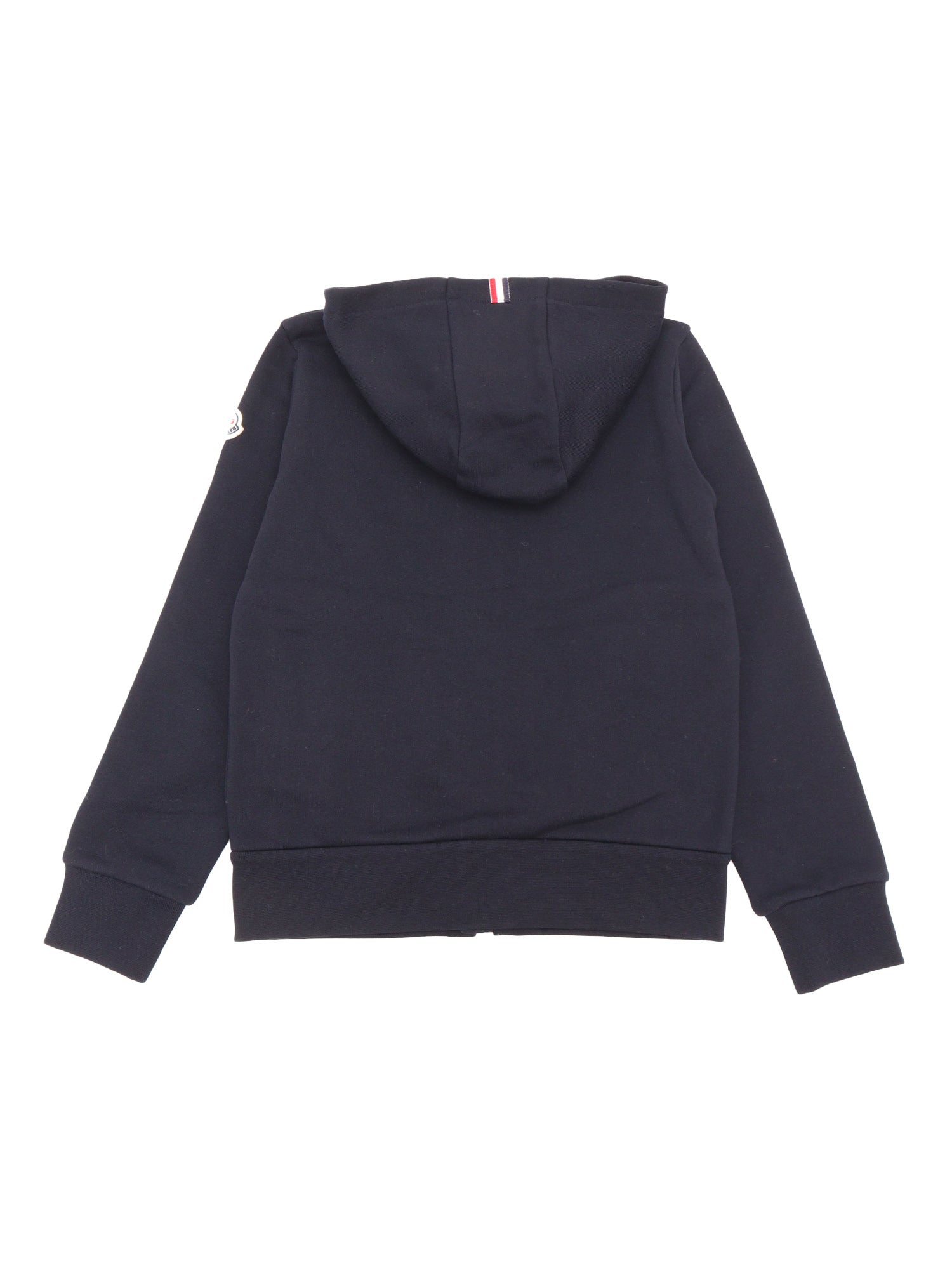 ZIP UP CARDIGAN Blue Cotton Hood Lining