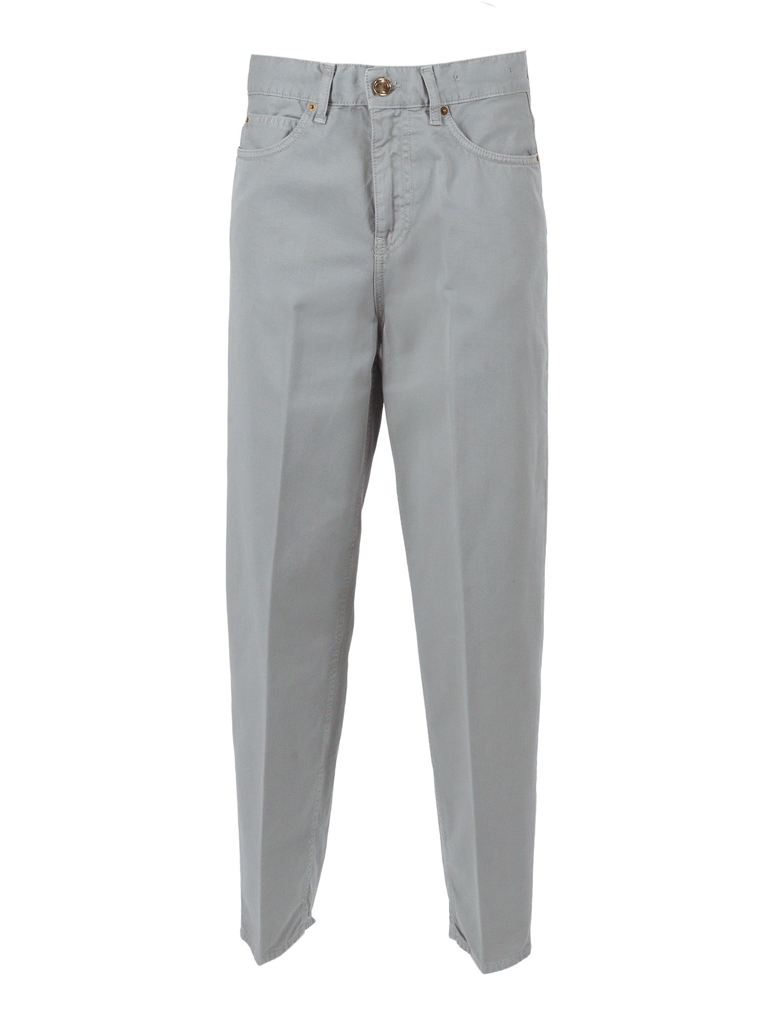 TROUSERS Grey Cotton Pant