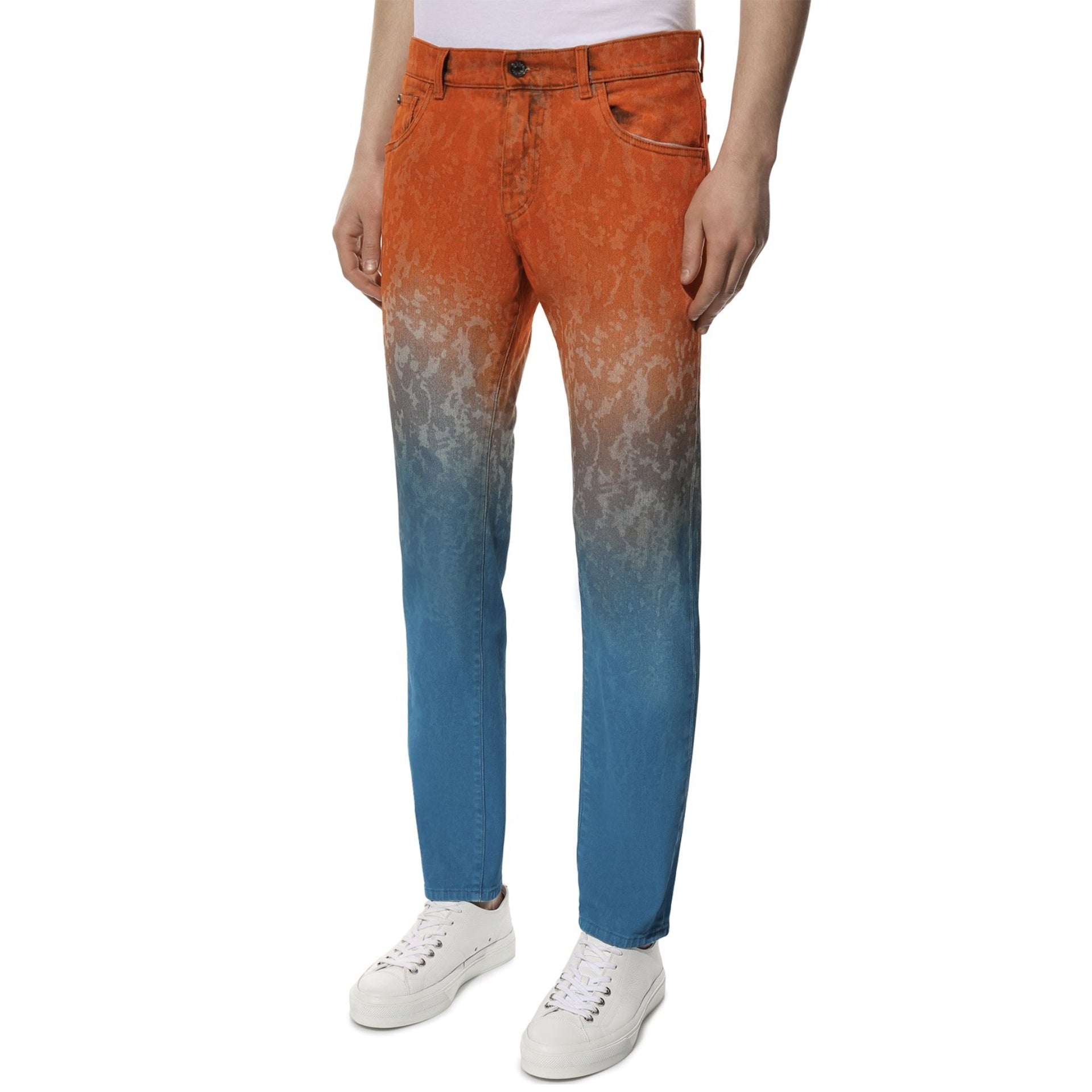 Cotton Denim Jeans Blue Elastane
