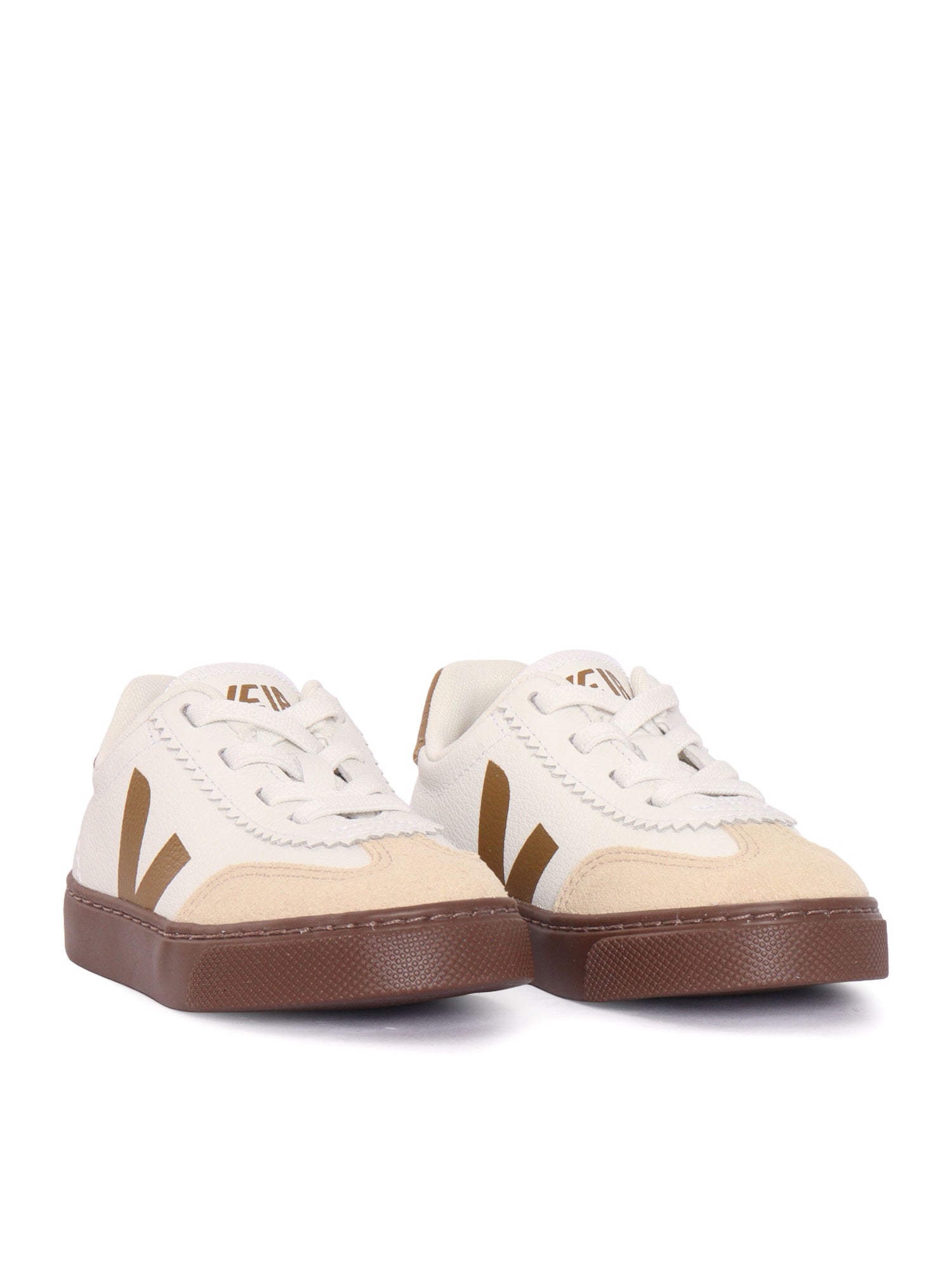 SMALL VOLLEY O.T. WHITE_TENT_BARK SNEAKERS White Kid