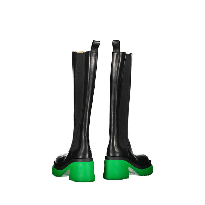Flash Leather Boots Black