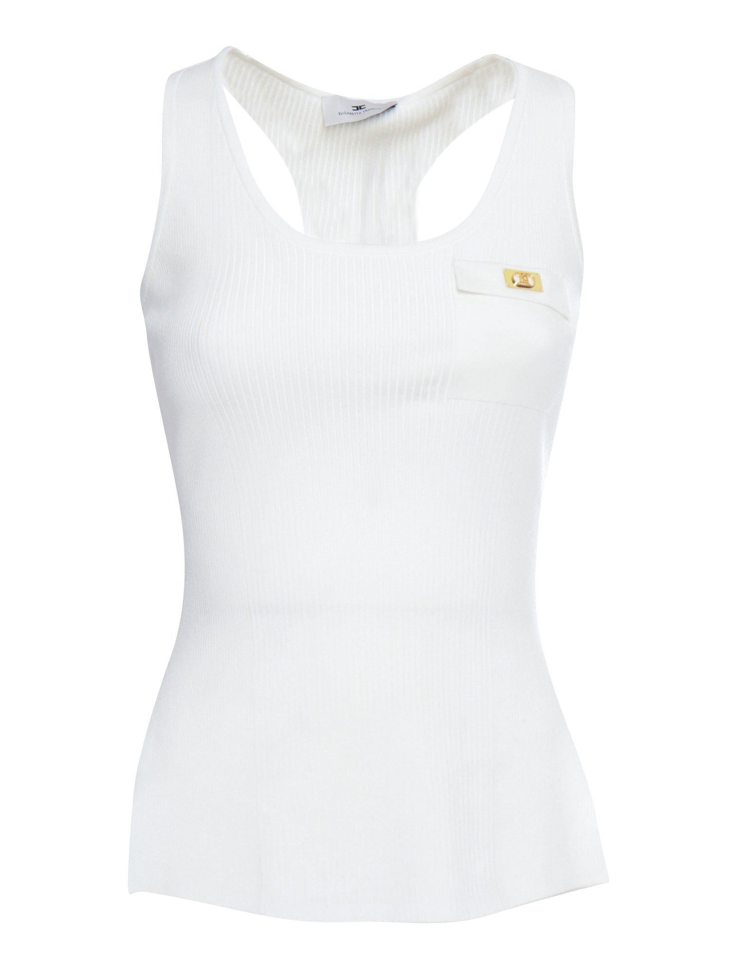 White tricot top Lyocel Polyamide Silk