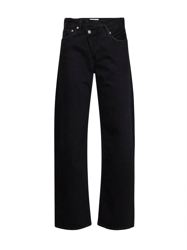 Jeans Arc Criss Cross Black Denim Recycled Cotton