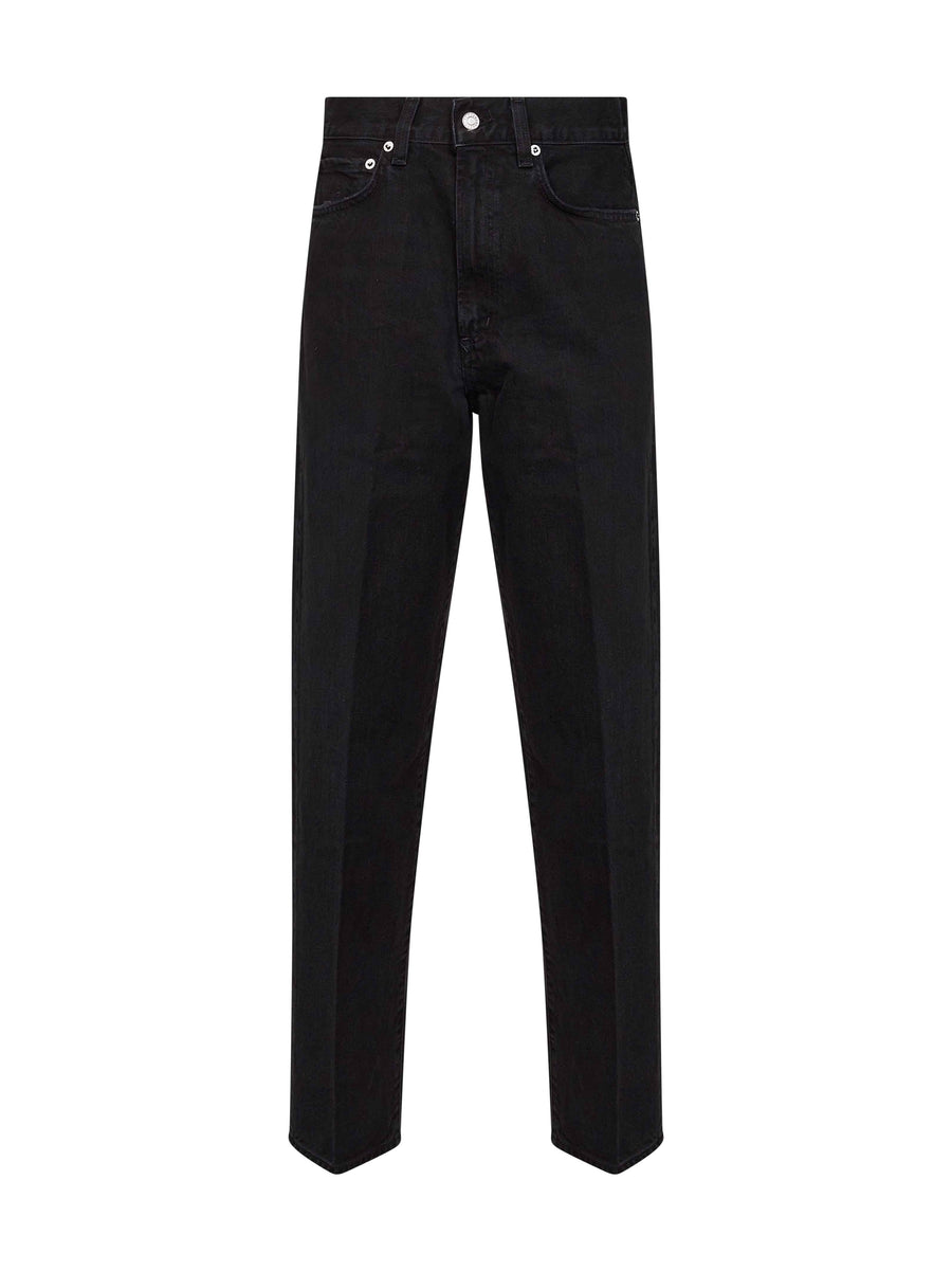 Denim Jeans Black Cotton Regenerative
