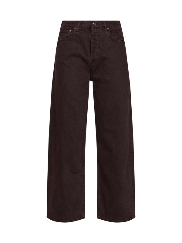 Wide Leg Jeans Ren Brown Lyocell