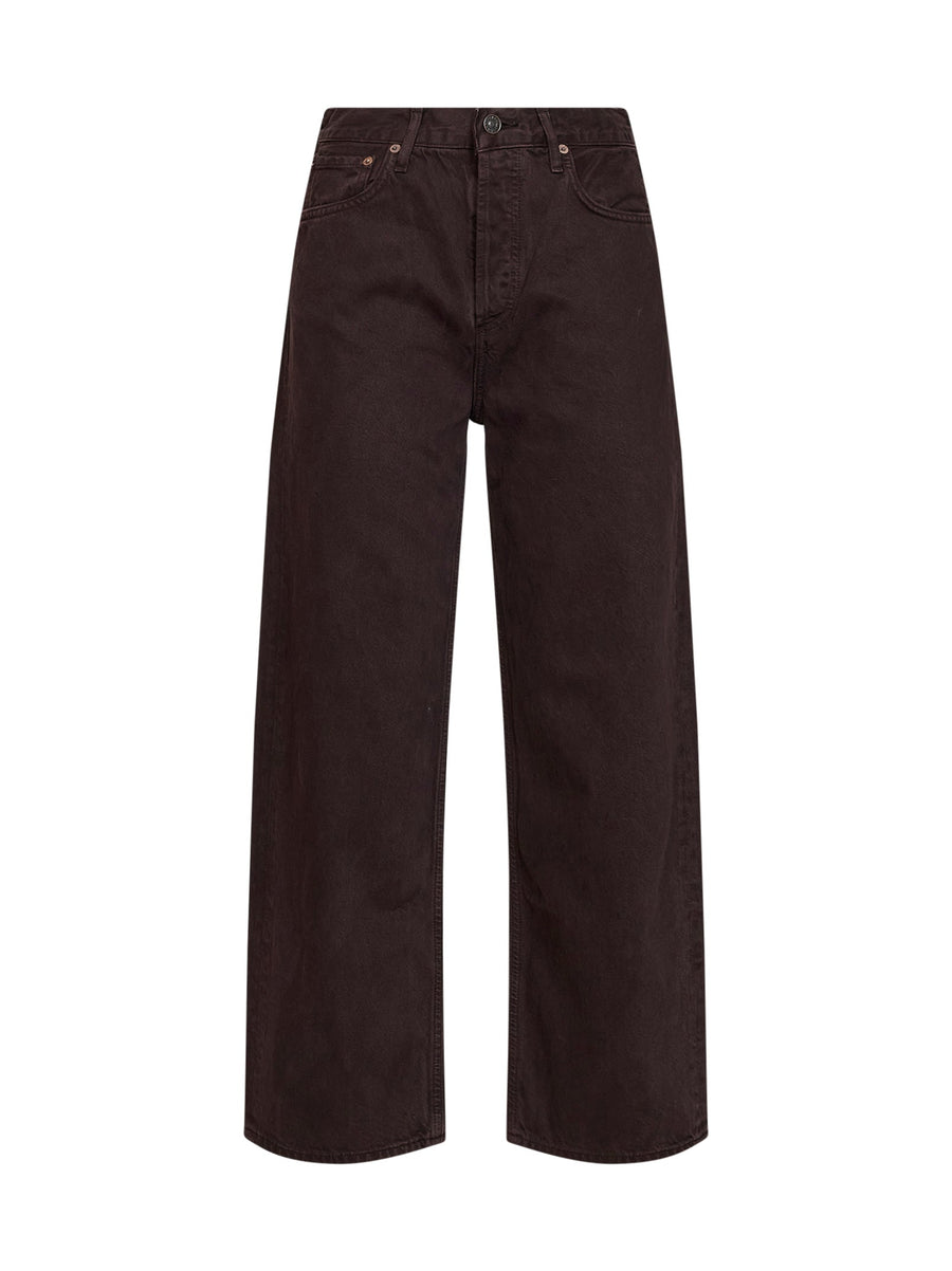 Wide Leg Jeans Ren Brown Lyocell