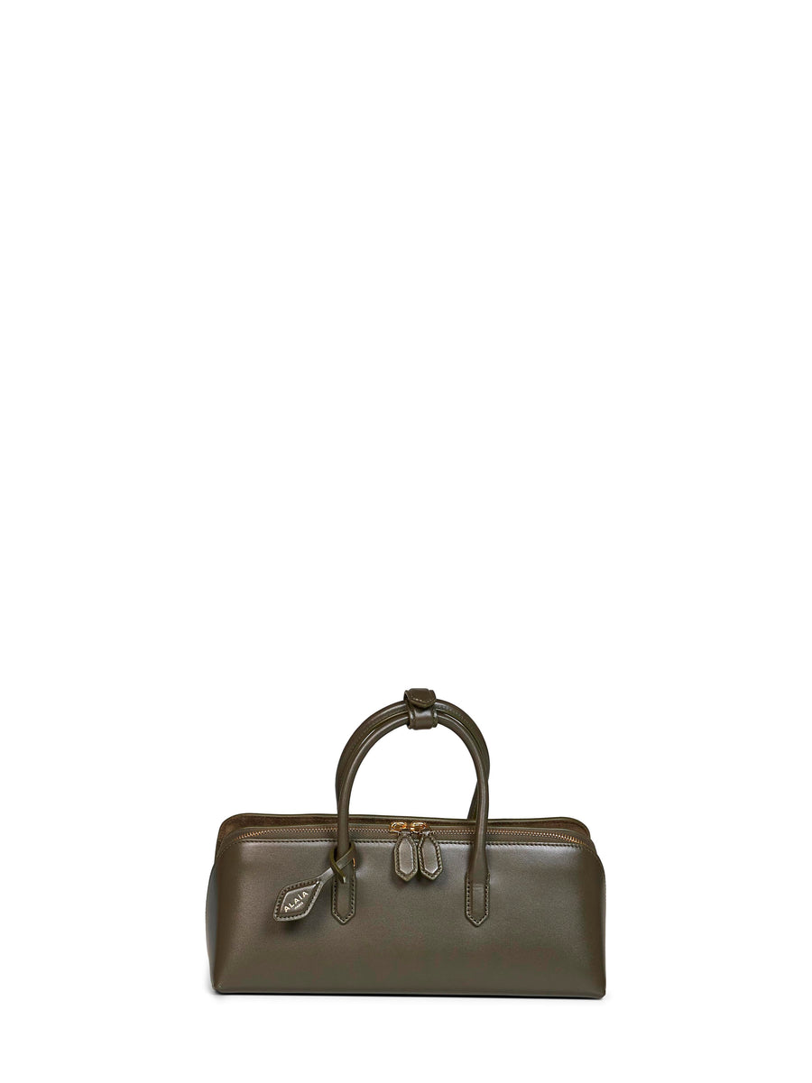 Handbag Delta Small Camouflage Green Calf Leather Handbags