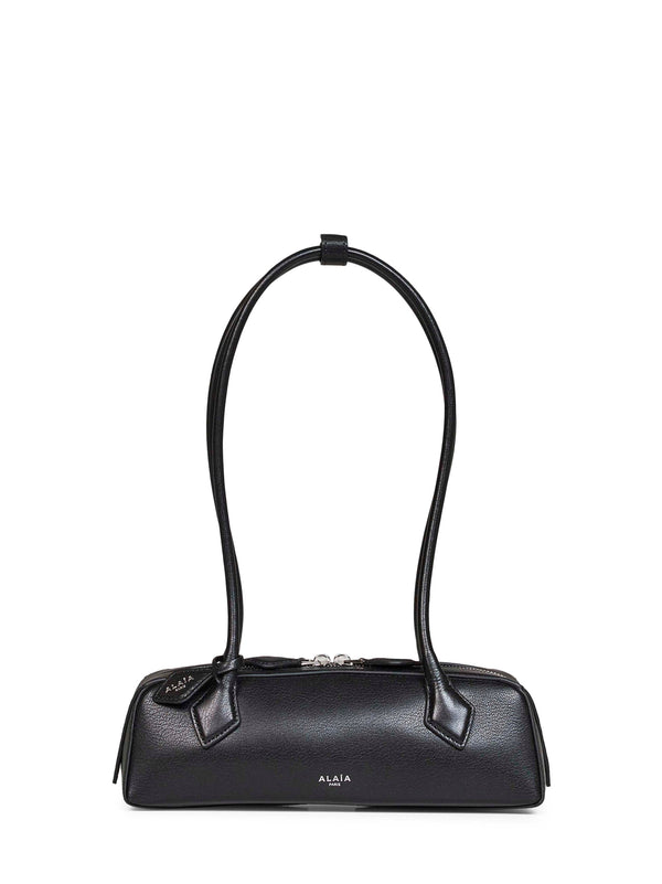 Shoulder Bag Le Teckel Black Goatskin Leather