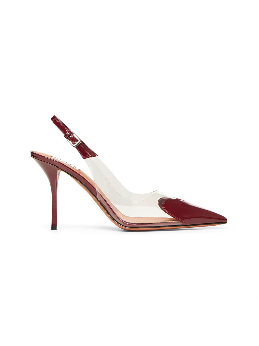 Slingback Pumps Le Cœur Burgundy Lambskin