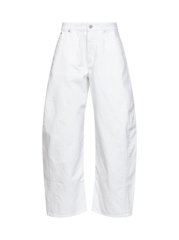 Jeans Rodeo White Cotton Denim