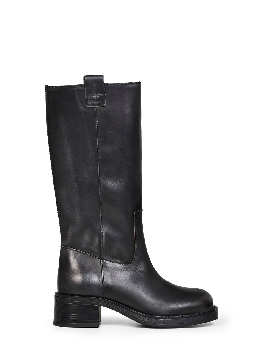 Boots Sajan Black Leather