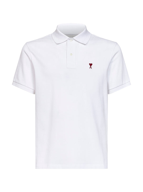 Polo Shirt Ami De Cœur White Cotton