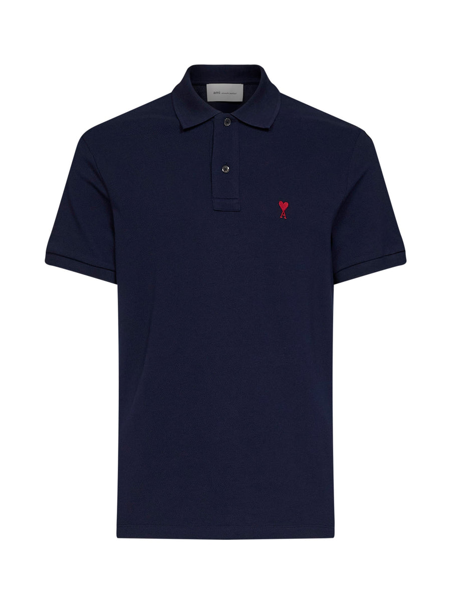 Polo Shirt Ami De Cœur Midnight Blue Cotton