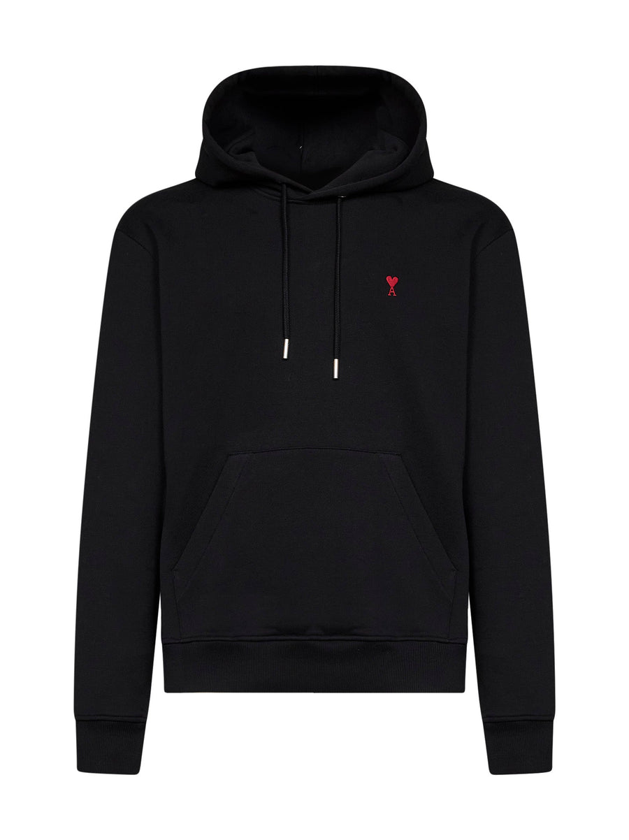 Cotton Hoodie Ami De Cœur Black Sweatshirts