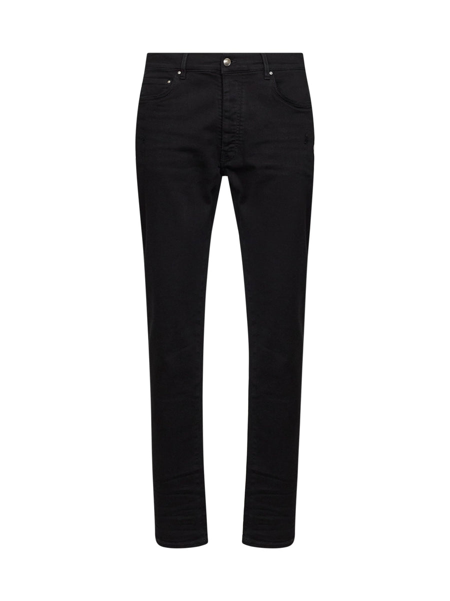 Jeans Stack Skinny-Fit Black Cotton