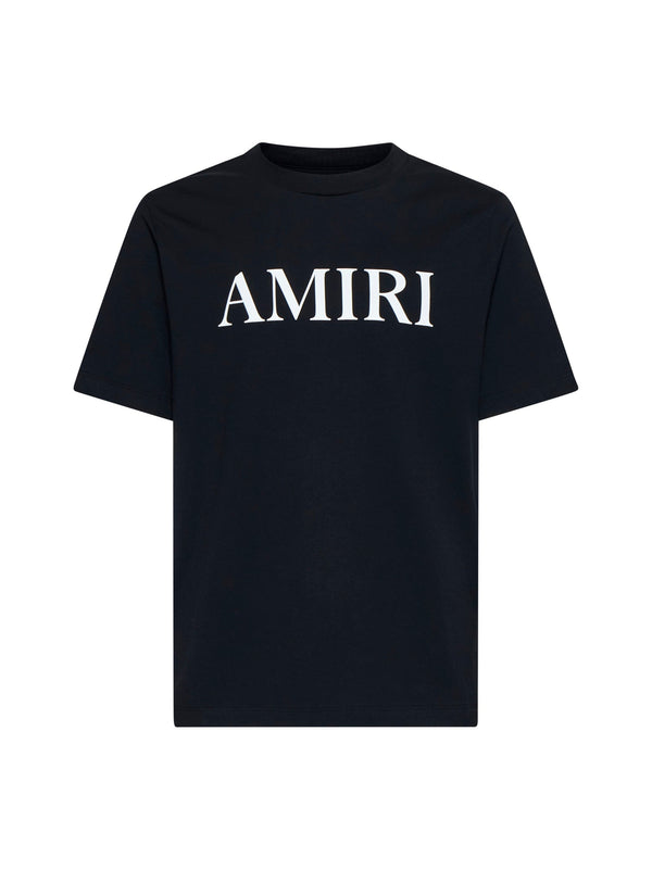 T-Shirt With Logo Print Black Cotton T-shirts