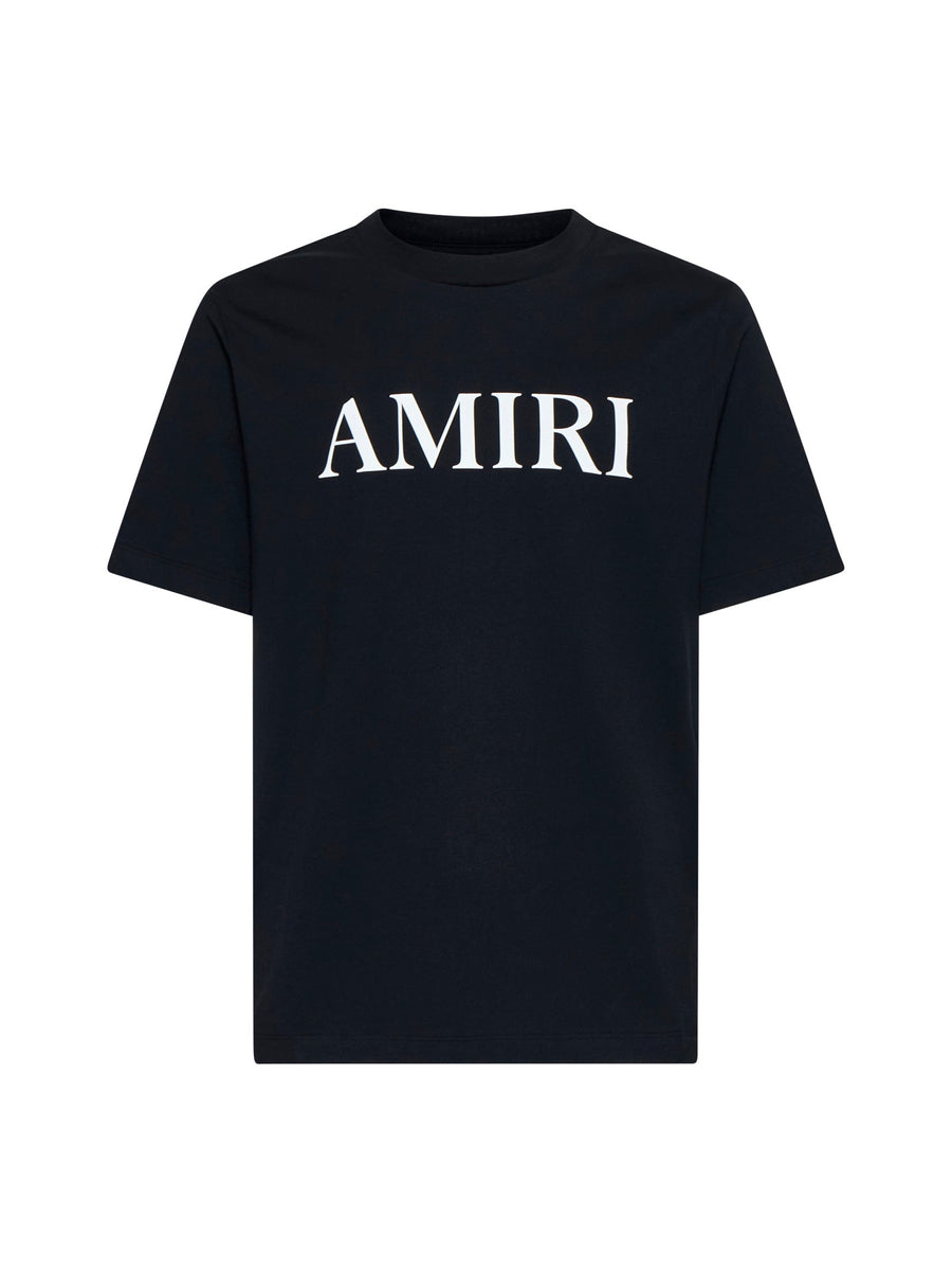 T-Shirt With Logo Print Black Cotton T-shirts