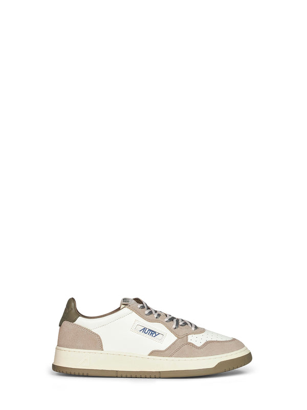 Sneakers Medalist Low White-Licorice Calf Leather Trainers