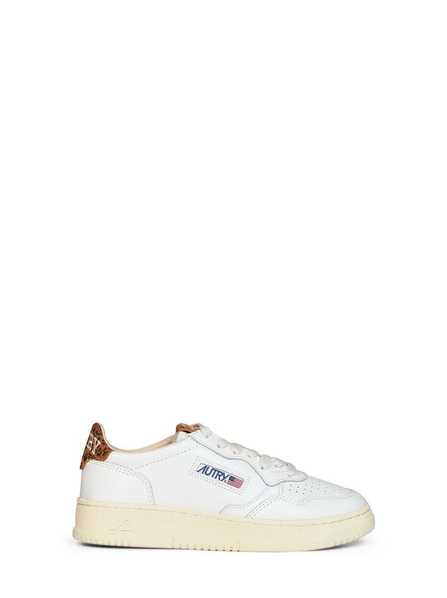 Sneakers Medalist Low White Leather Camel Trainers