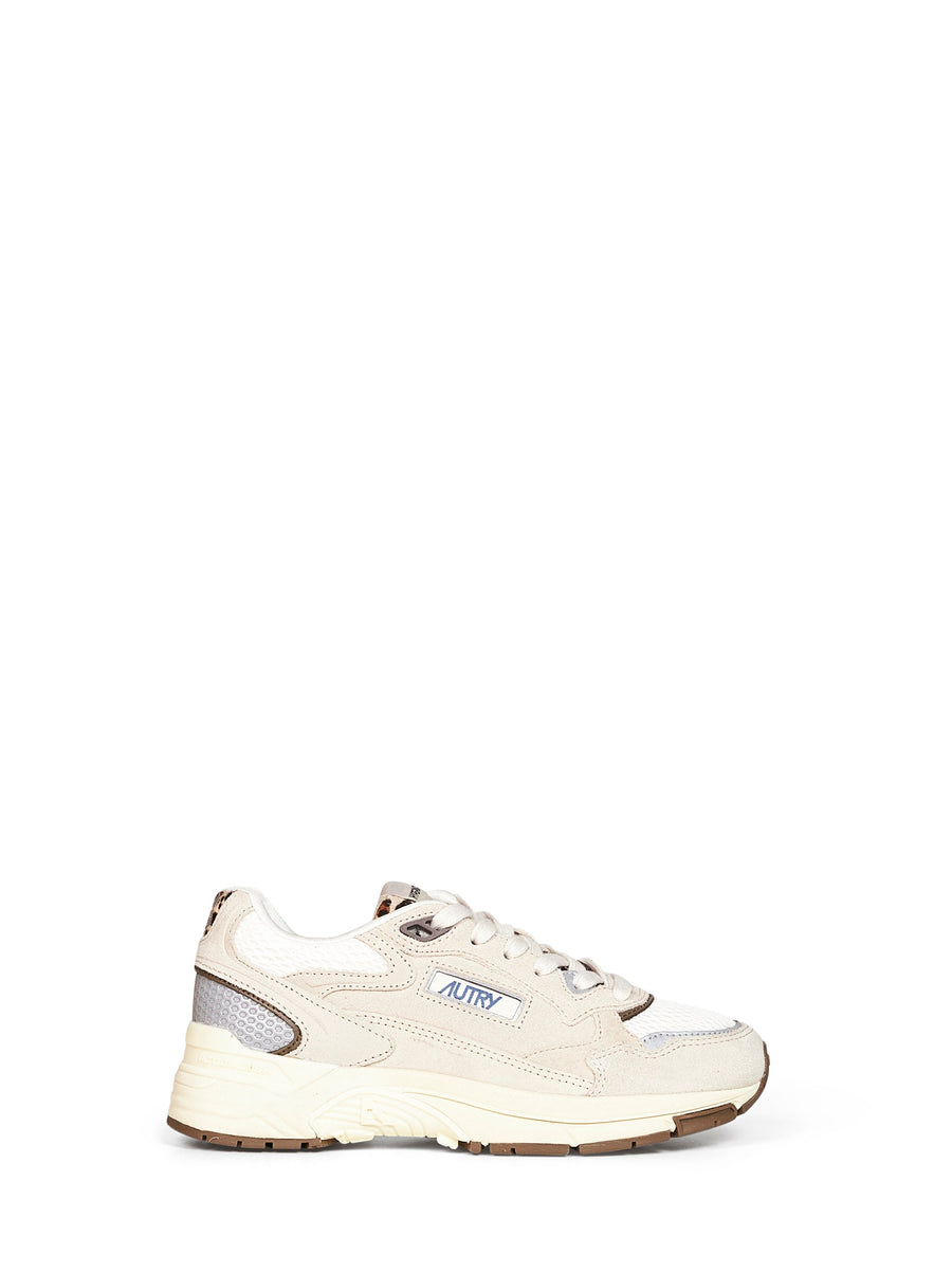 Sneakers Hyperway Beige Calf Suede Trainers