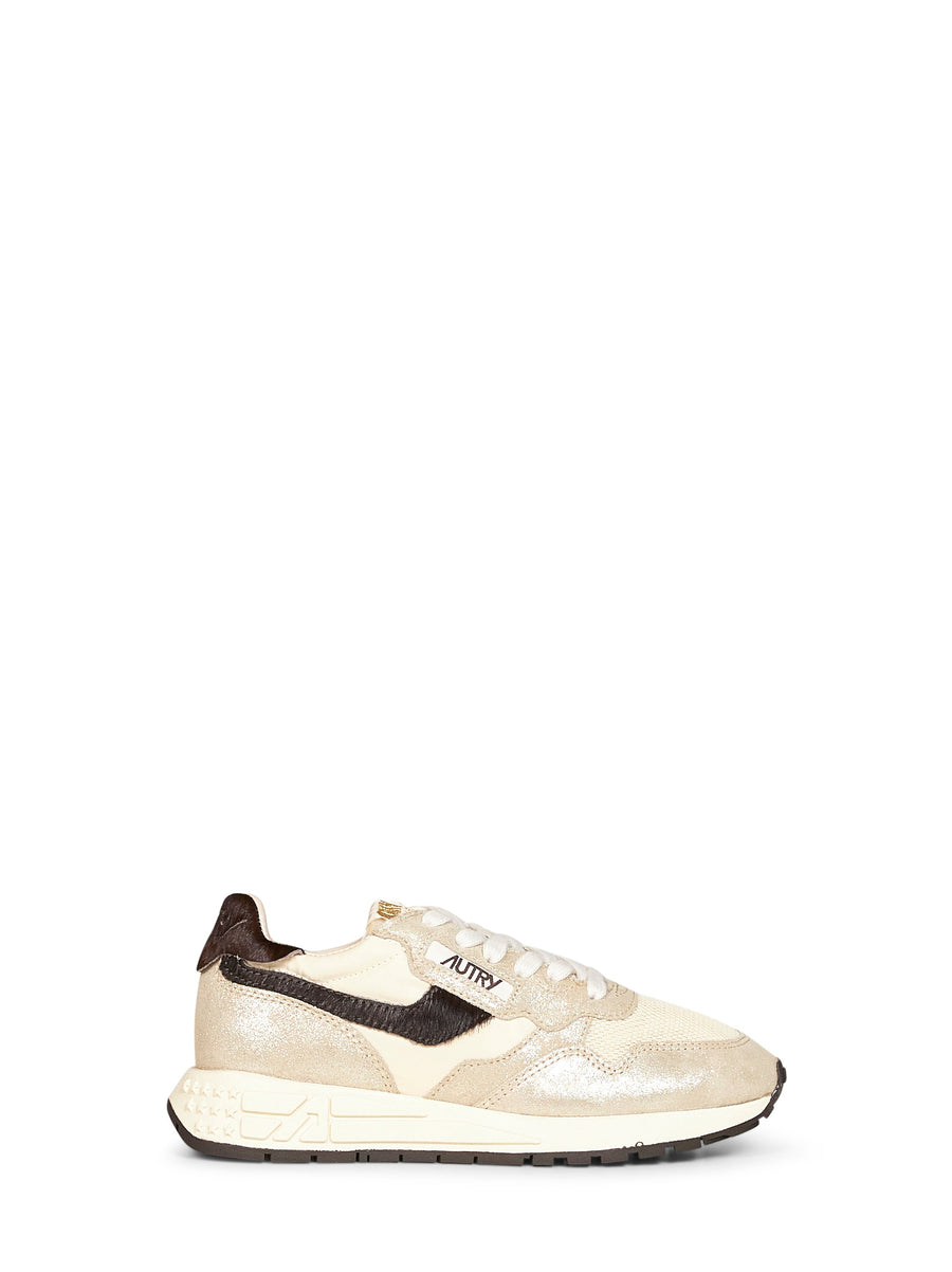 Sneakers Reelwind Low Gold Nylon Trainers