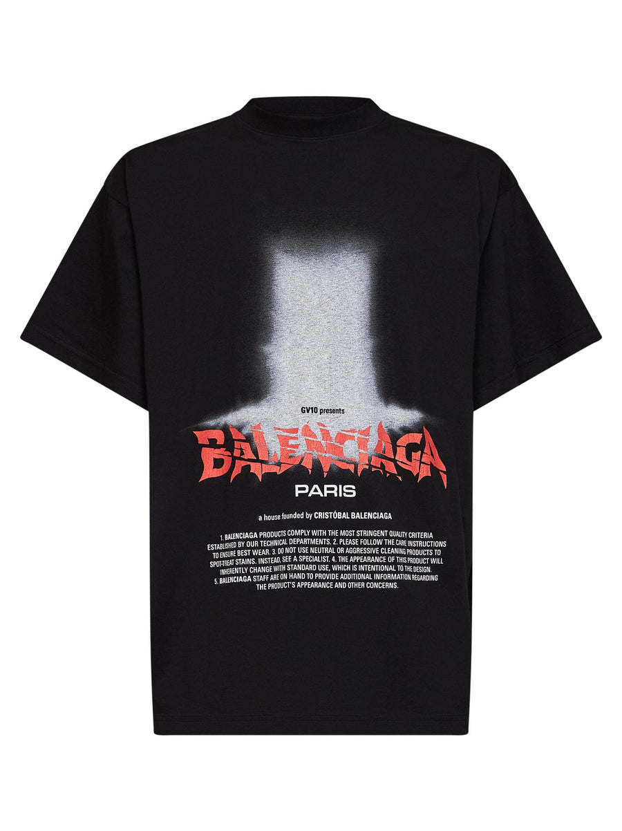 T-Shirt The Door Black Cotton T-shirts