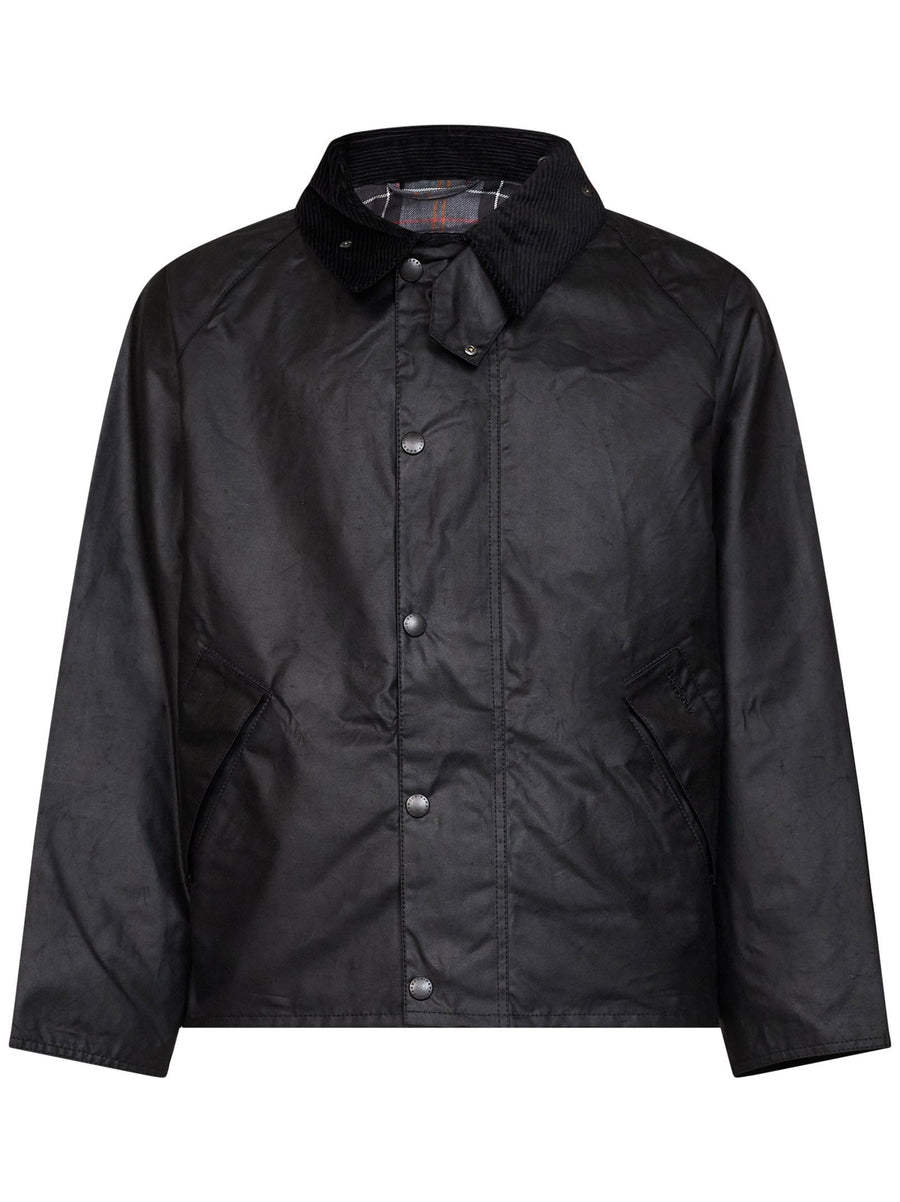 Jacket Os Transport Black Waxed Cotton Bomber