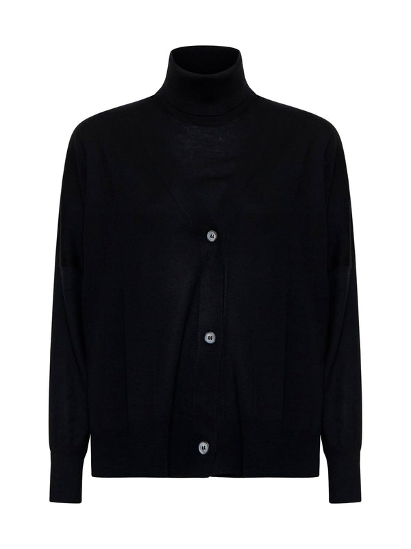Twin Set Black Virgin Wool Trouser Suits