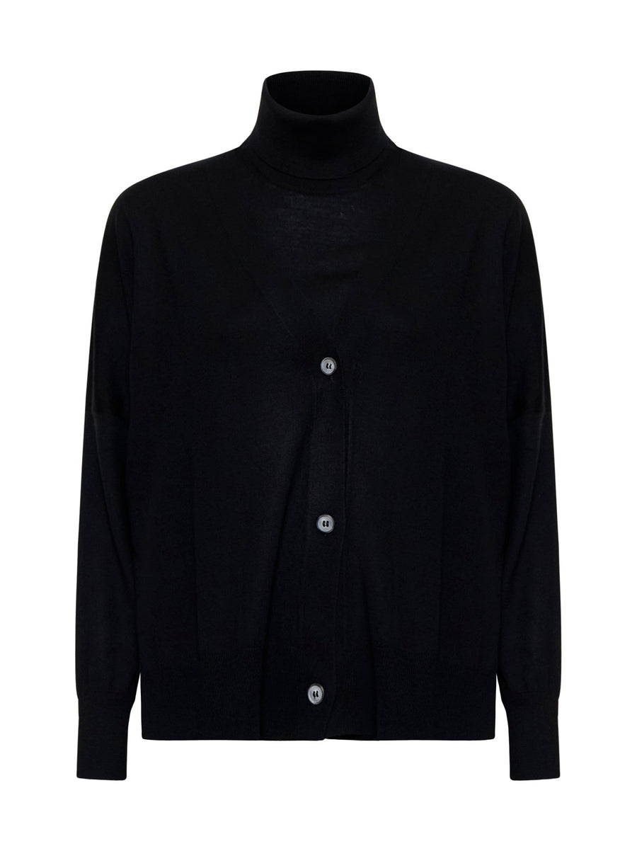 Twin Set Black Virgin Wool Trouser Suits
