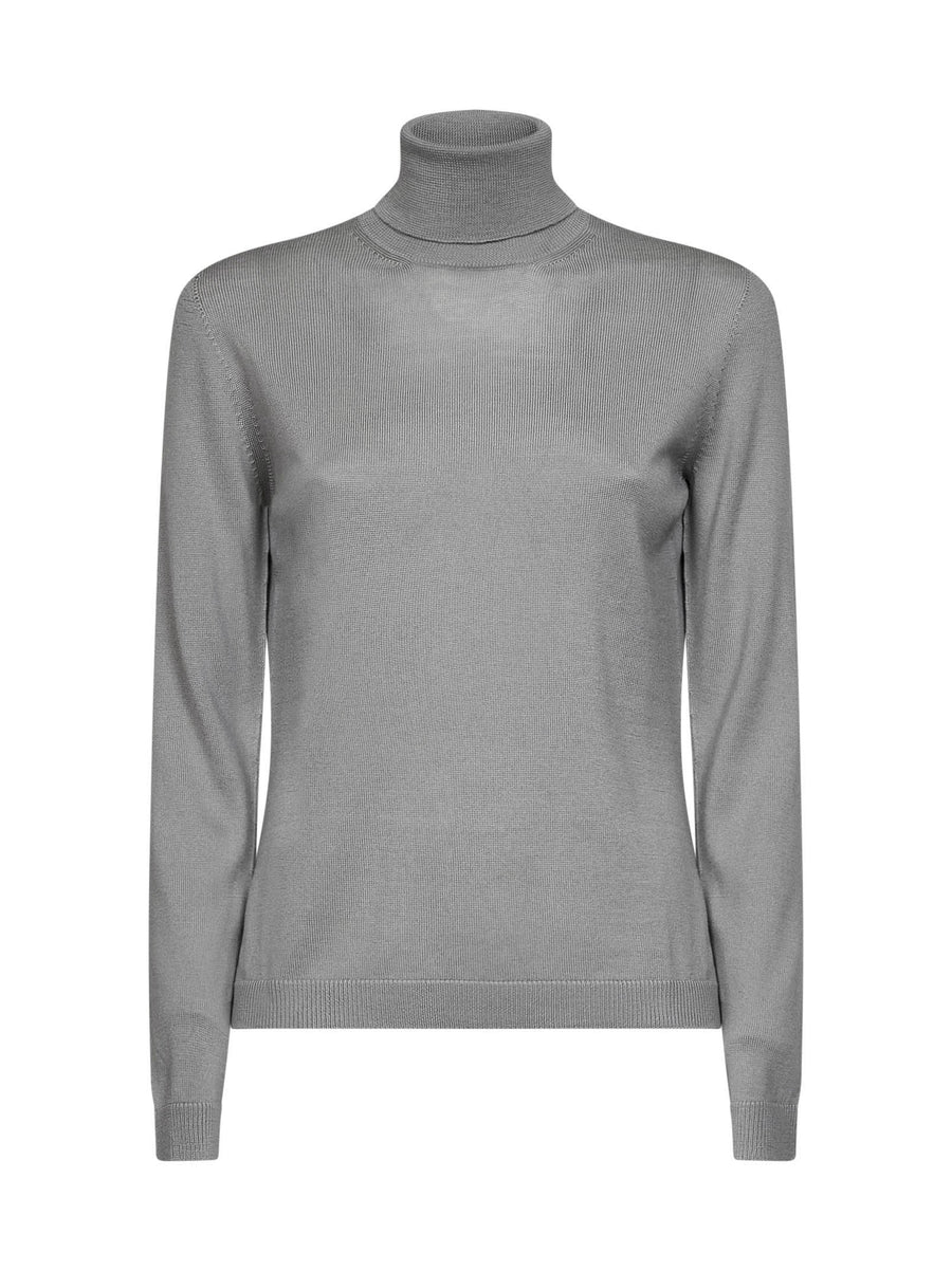 Turtleneck Sweater, Virgin Wool, Green