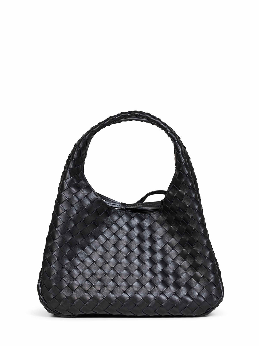 Shoulder Bag Campana Black Lambskin Handbags