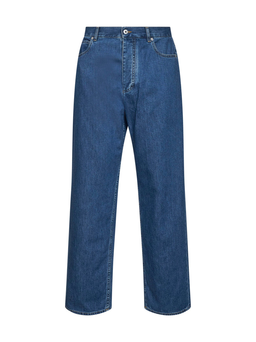 Denim Jeans, Medium Blue Cotton