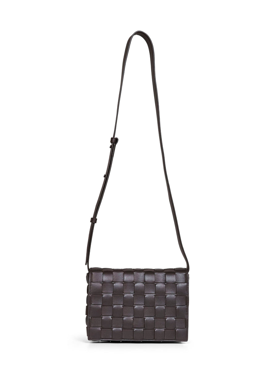 Messenger Bag Orto Brown Calfskin Leather Shoulder