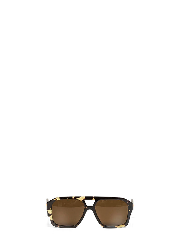 Aviator Sunglasses Havana-Brown Multicolour Acetate Glasses & Frames