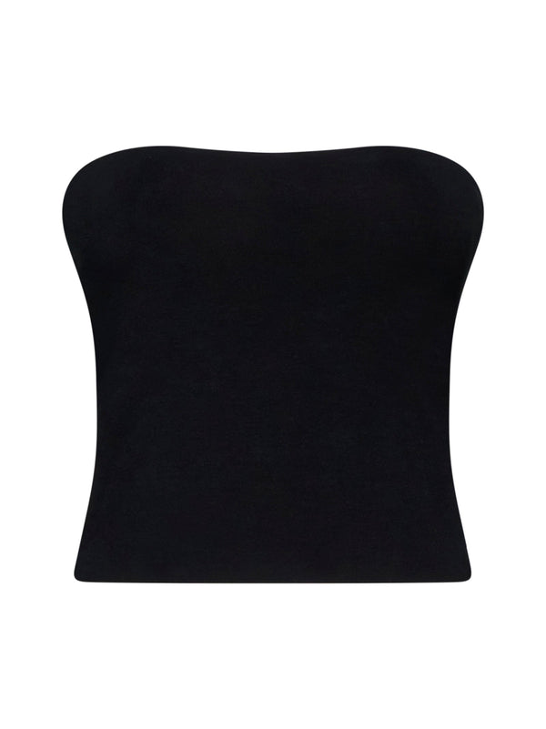Tank Top Ribbed Jersey Black