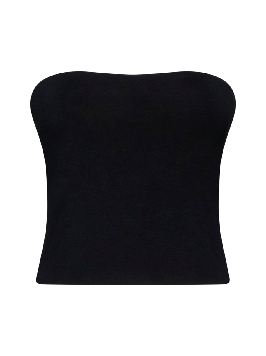 Tank Top Ribbed Jersey Black